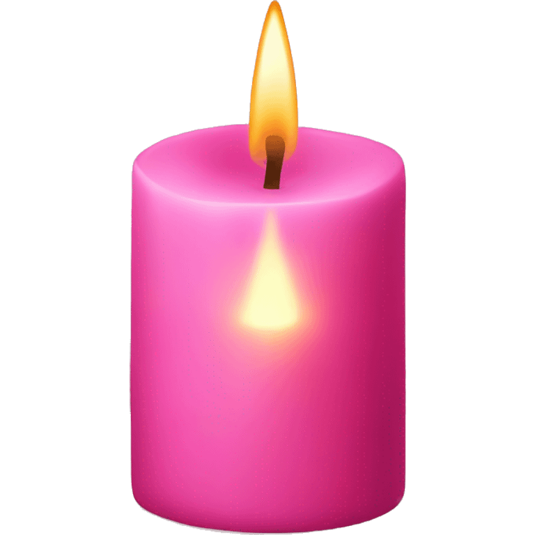 Pink candle emoji