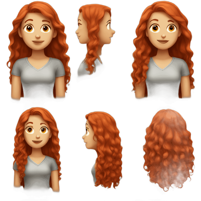 Red hair girl emoji