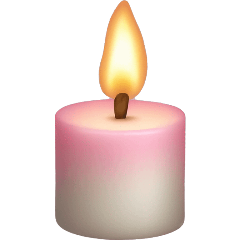 light pink candle emoji