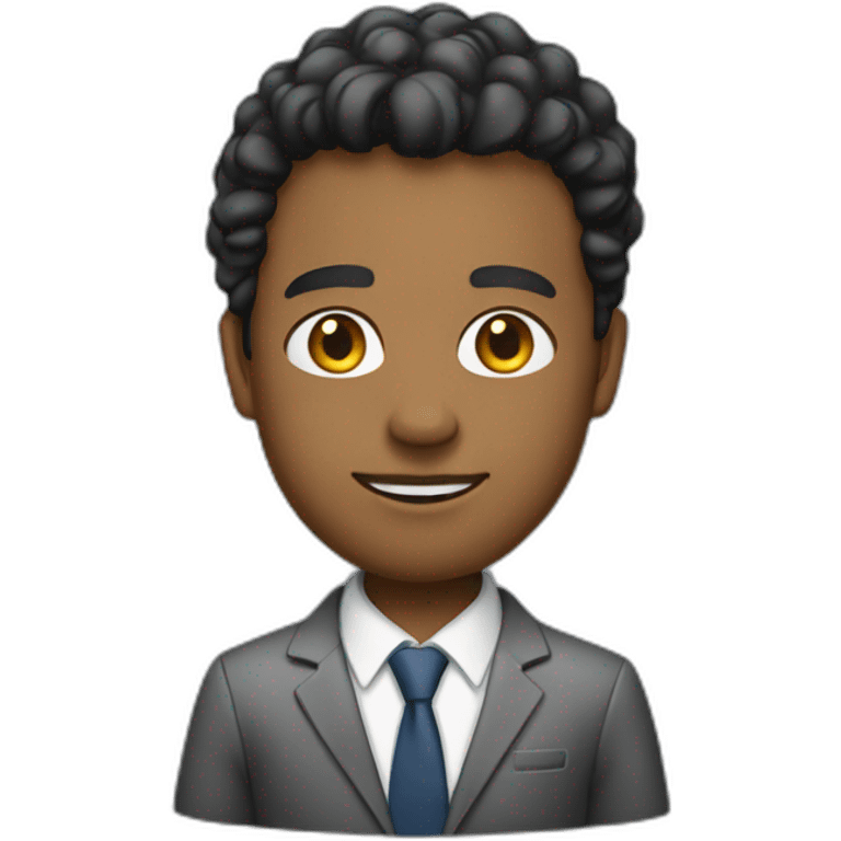 Journalist casual suit mulato emoji