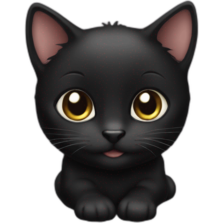 baby black cat emoji