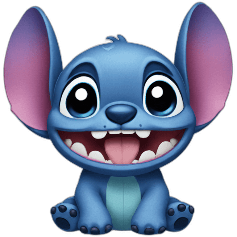 Stitch in love emoji