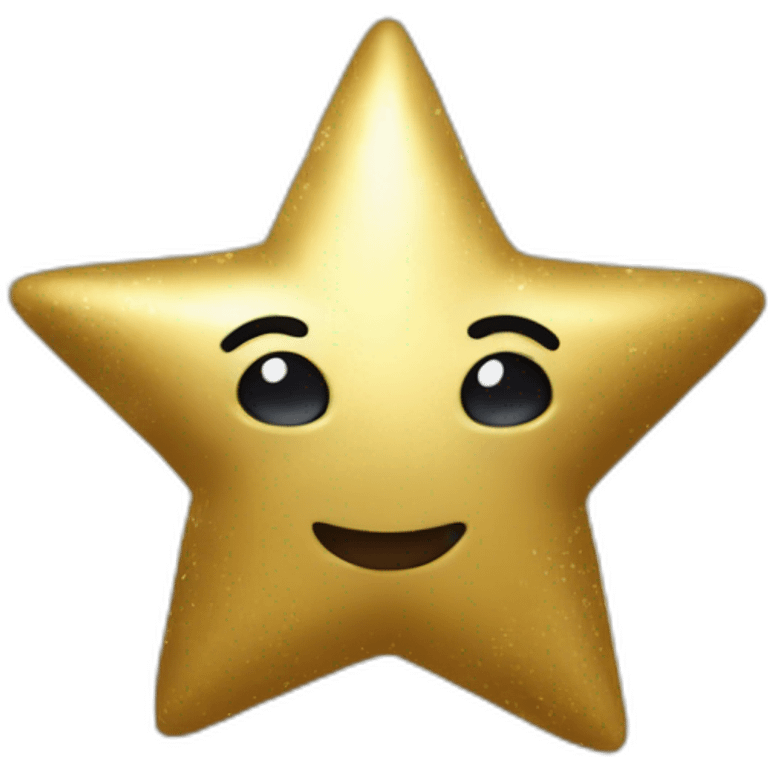 gold star christmas more realistic emoji