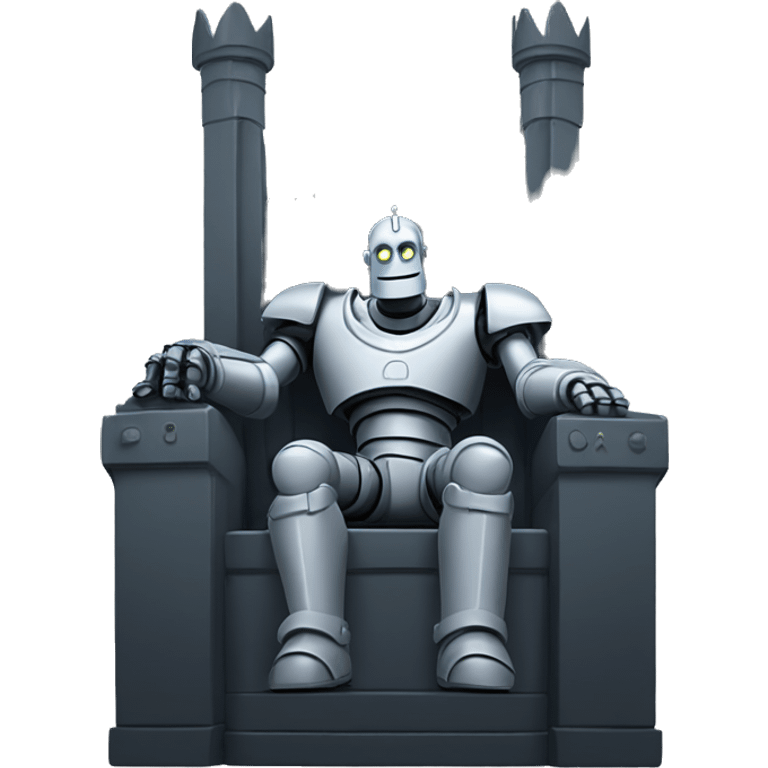 iron giant on the royal throne emoji