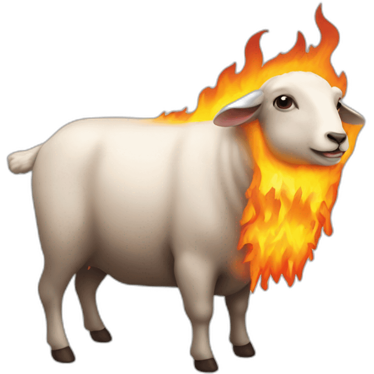 mutton on fire emoji