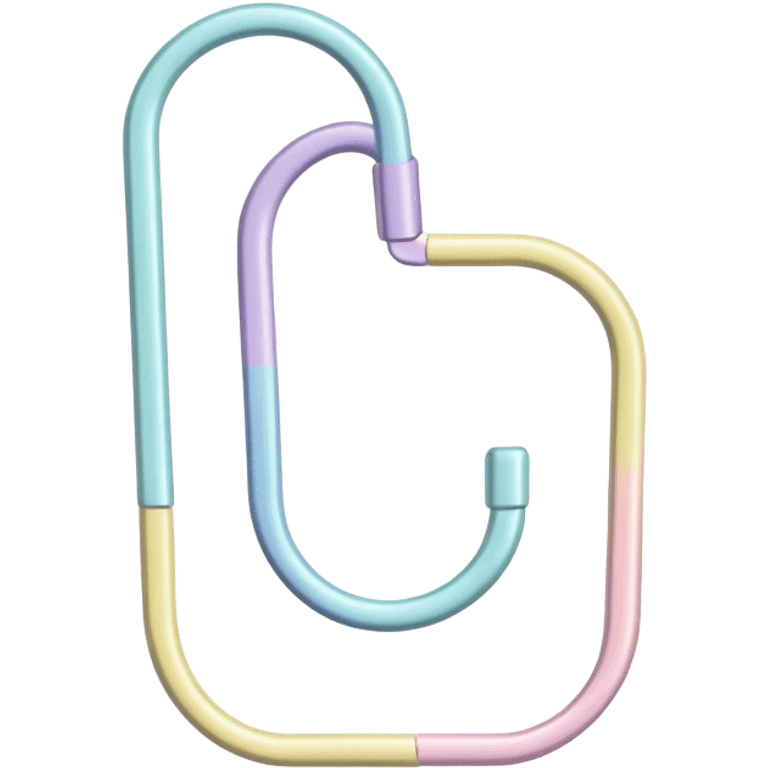 pastel paper clip emoji