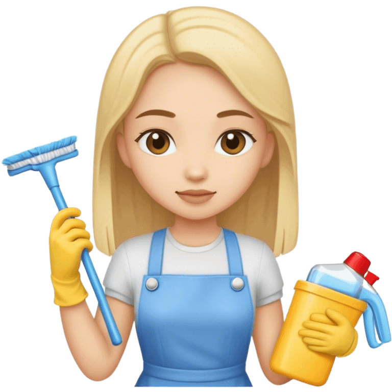 Cleaning girl  emoji