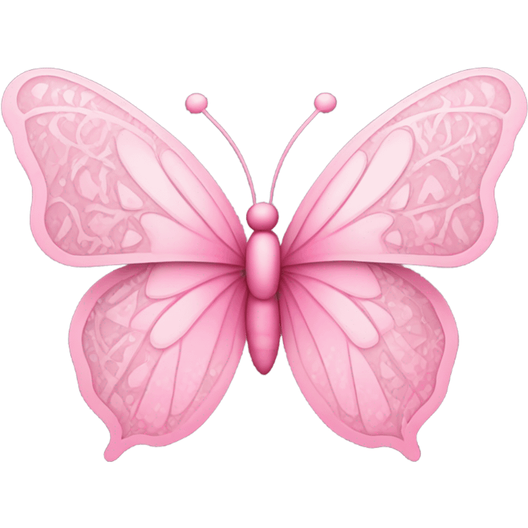 Pink butterfly emoji