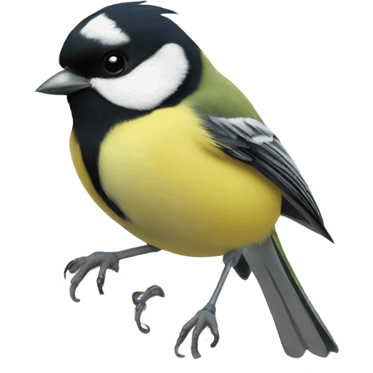 Great tit bird emoji