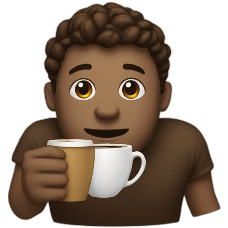 dit with coffe emoji