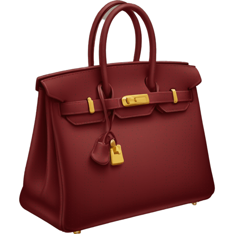 dark red hermes birkin bag emoji