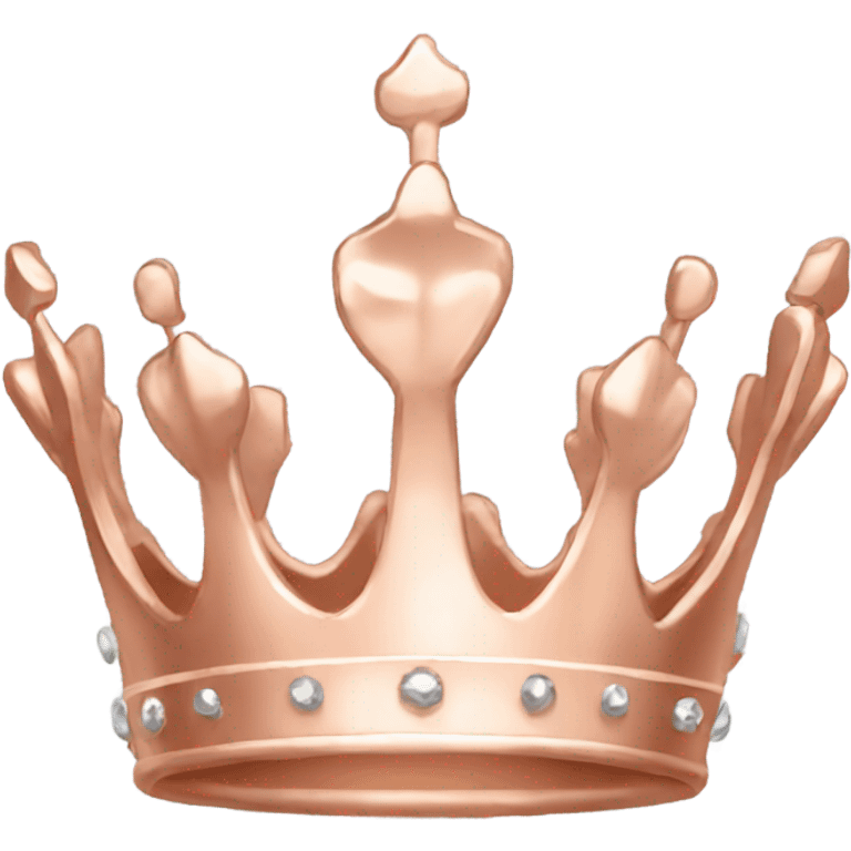 Rose gold crown  emoji