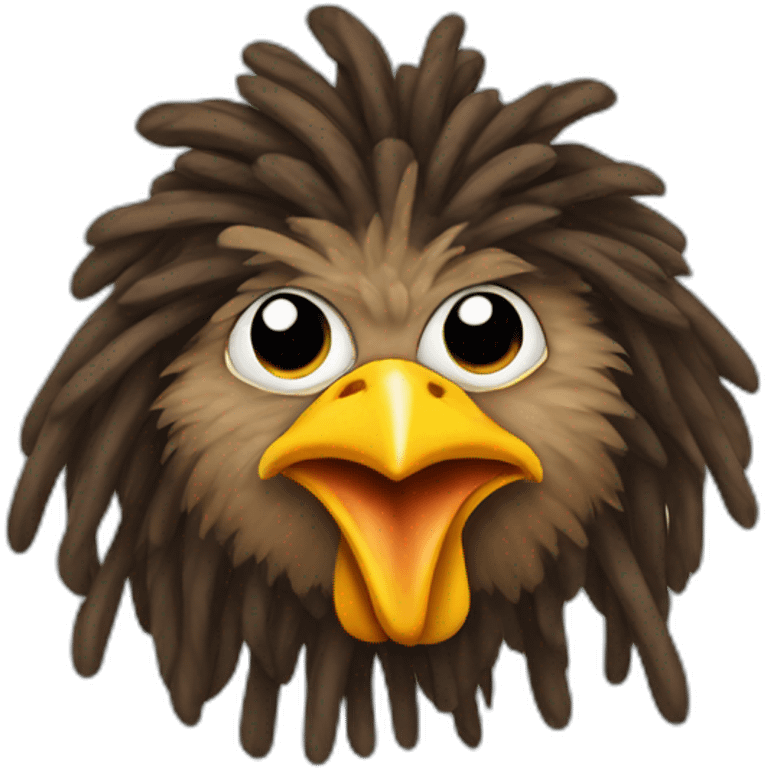 dreadlock chicken emoji