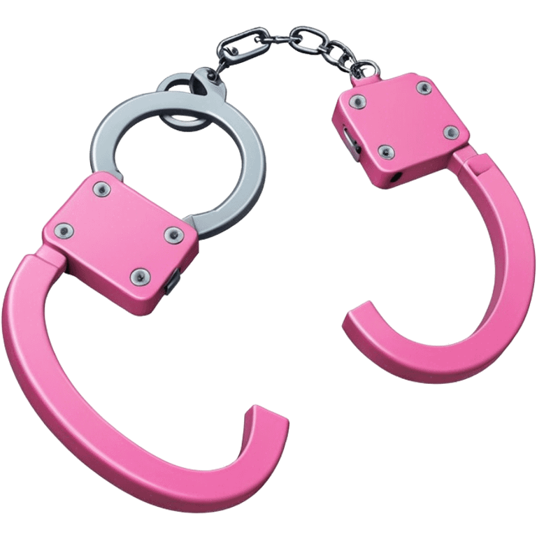 Pink handcuffs  emoji