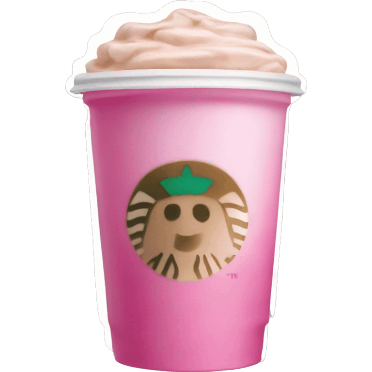 pink starbucks drink emoji