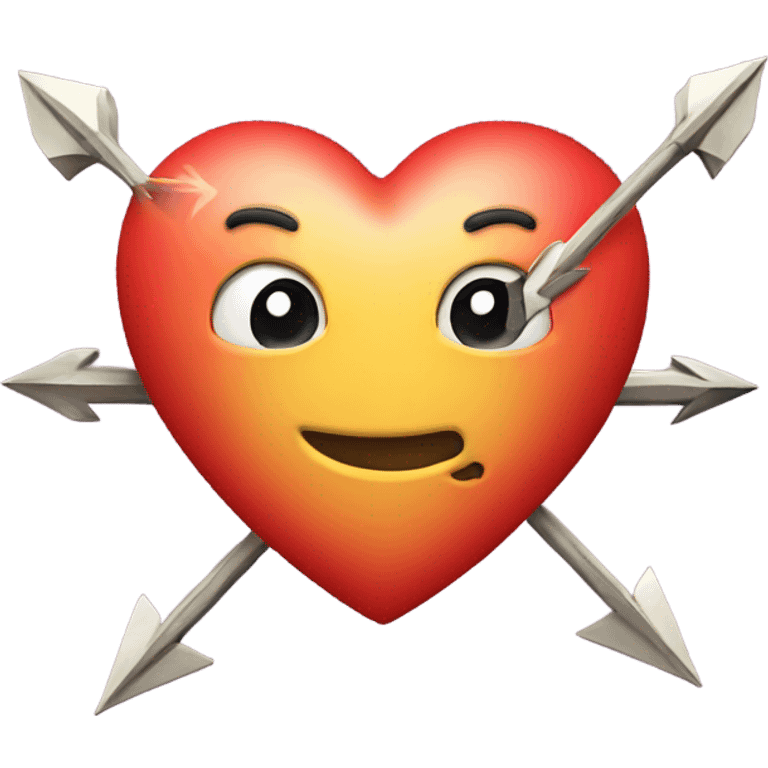 Heart with a bunch of arrows emoji