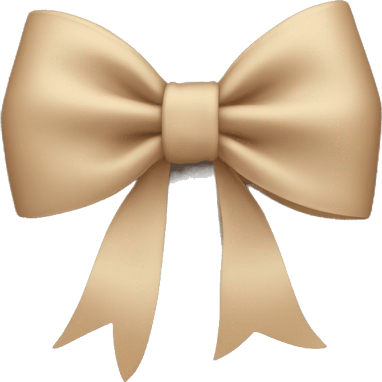 Beige bow emoji