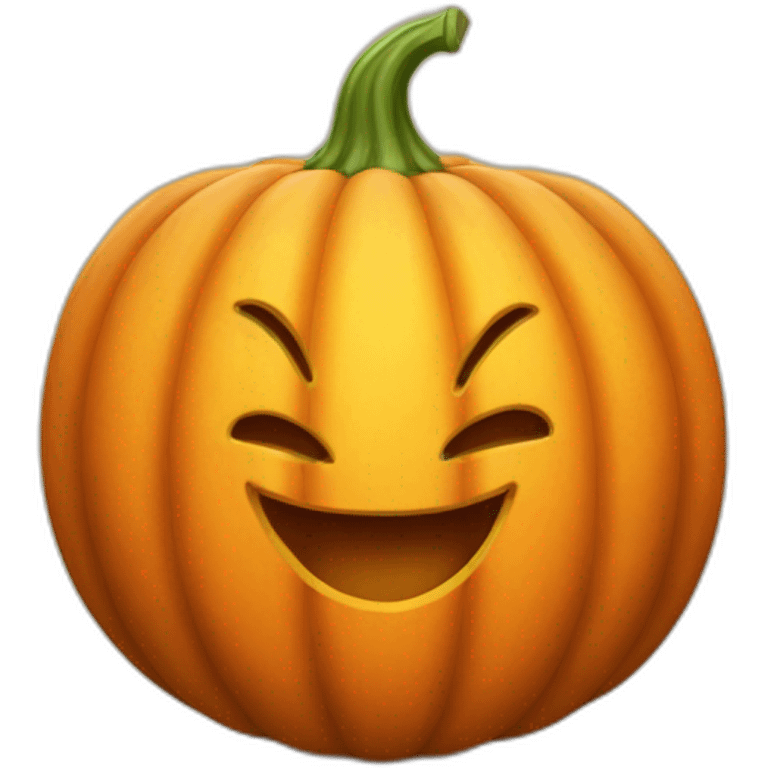 happy pumpkin emoji