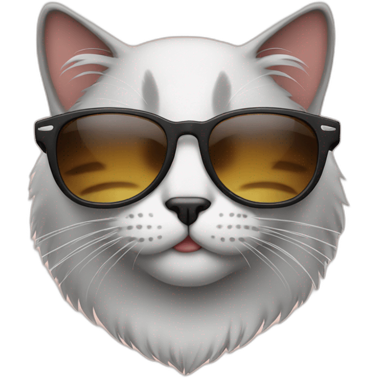 Cat with sunglasses emoji