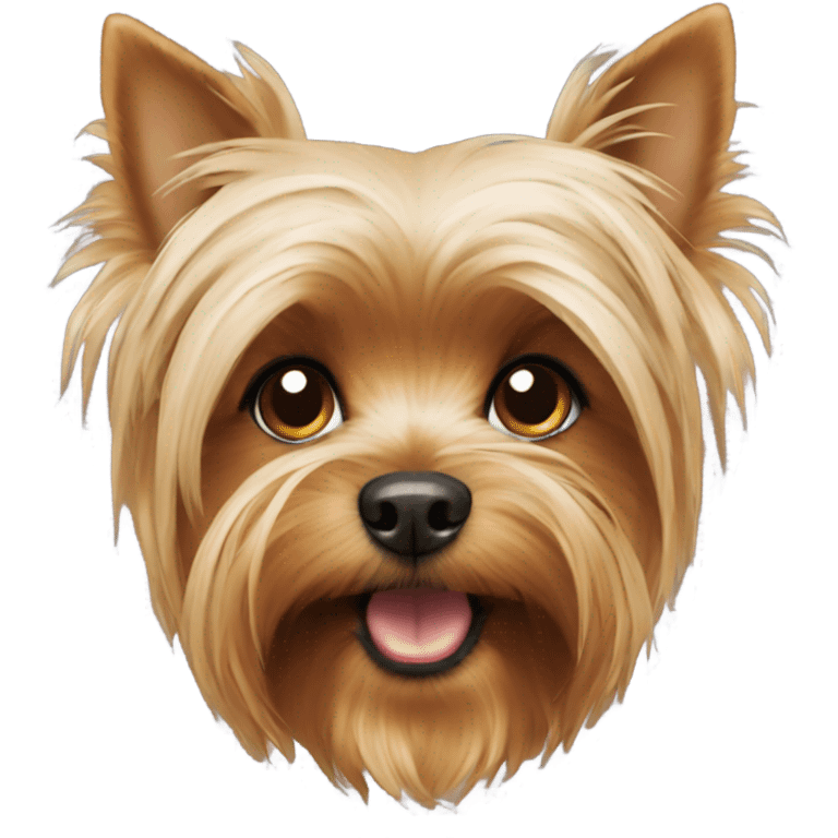 Yorkshire Terrier with a Head  emoji