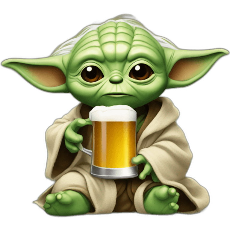 yoda voit une bière emoji