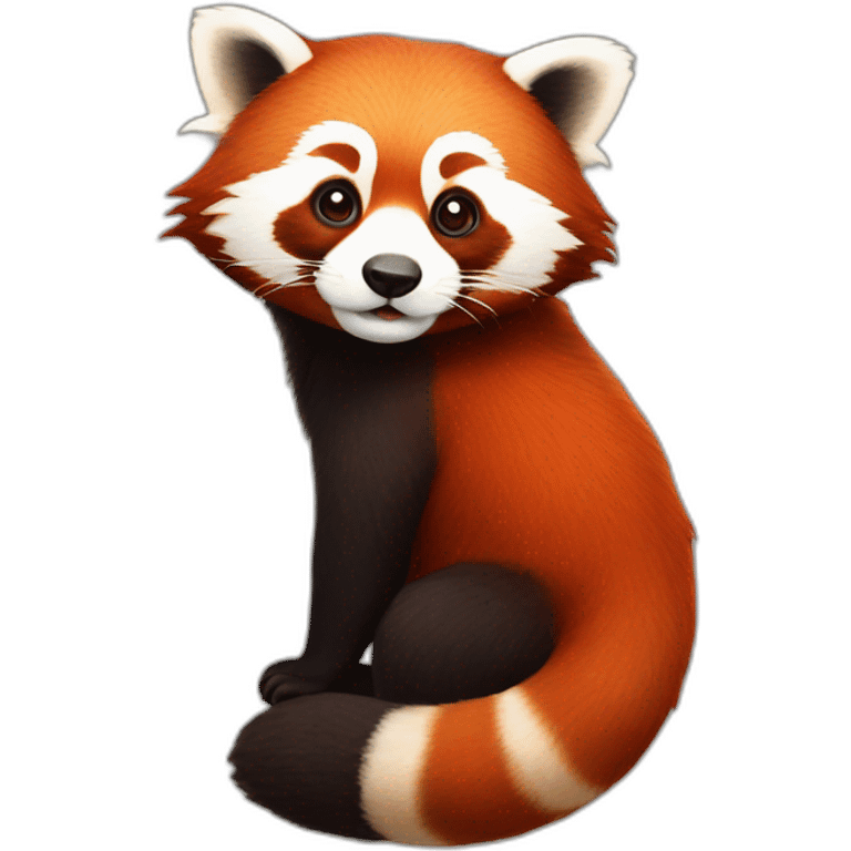 red panda high emoji