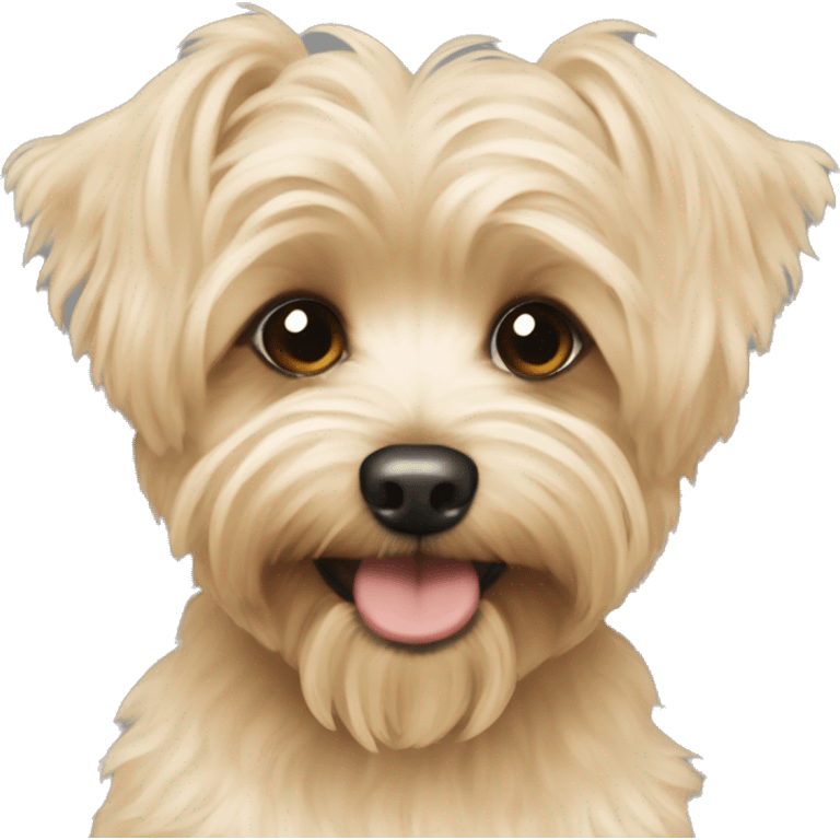 Cream colored Yorkipoo emoji