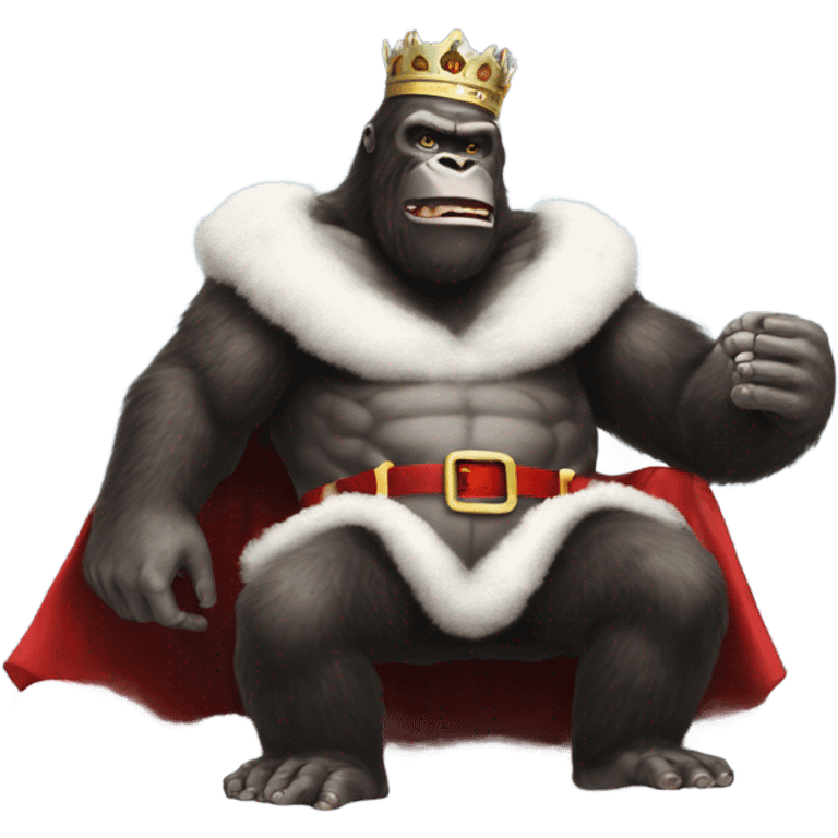 King Kong santa snow emoji