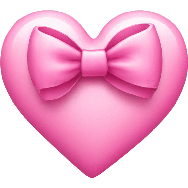 Pink heart with bow emoji