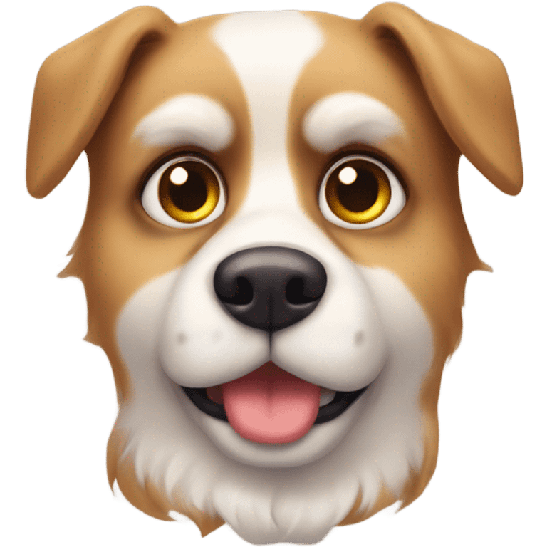 chien furry avec gros yeux mignons  emoji