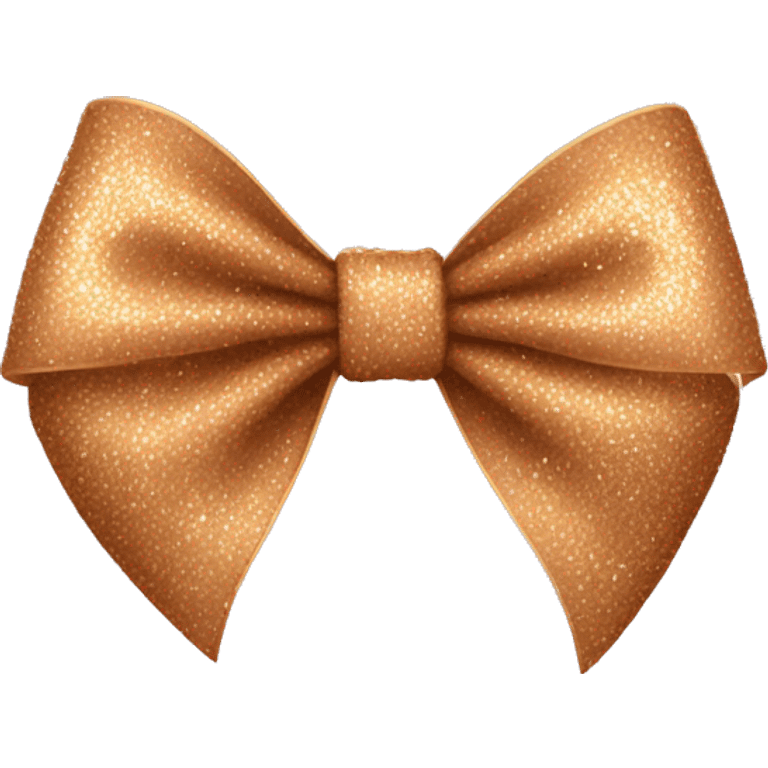  Tan bow with glitter  emoji