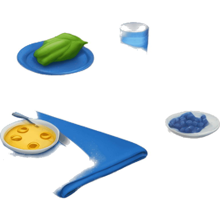 blauwe tafel emoji