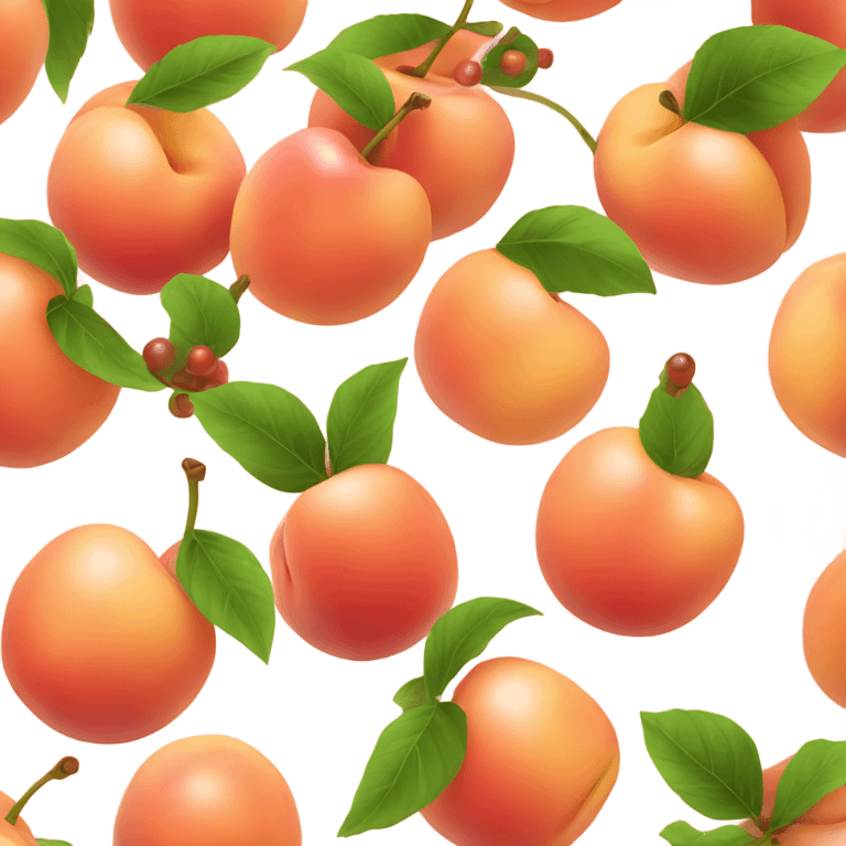 Peach colored cherries emoji