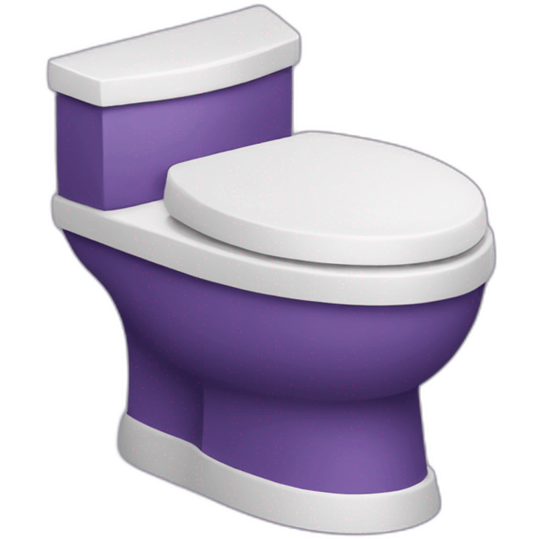 purple toilet emoji