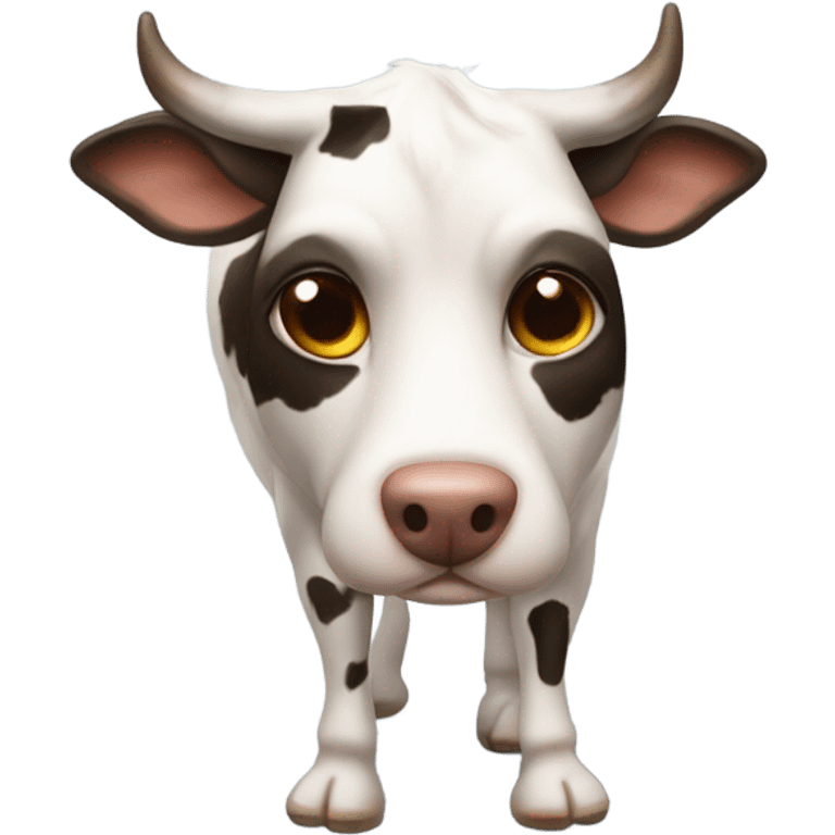 dog mixed with cow emoji