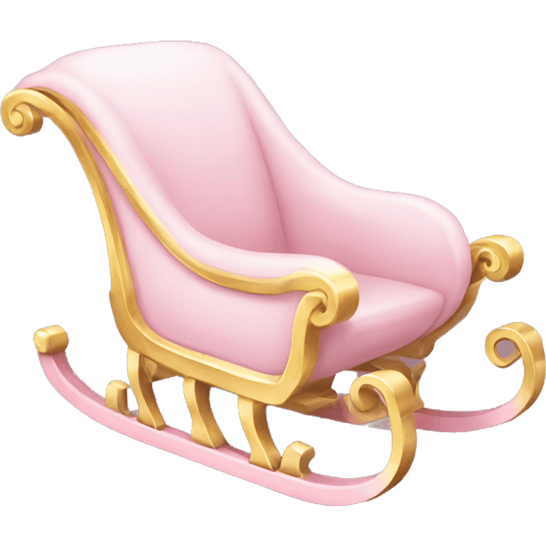 light pink sleigh emoji