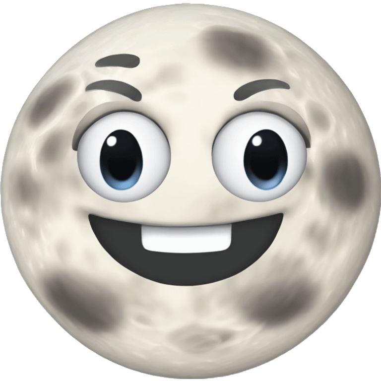 moon crazy face emoji