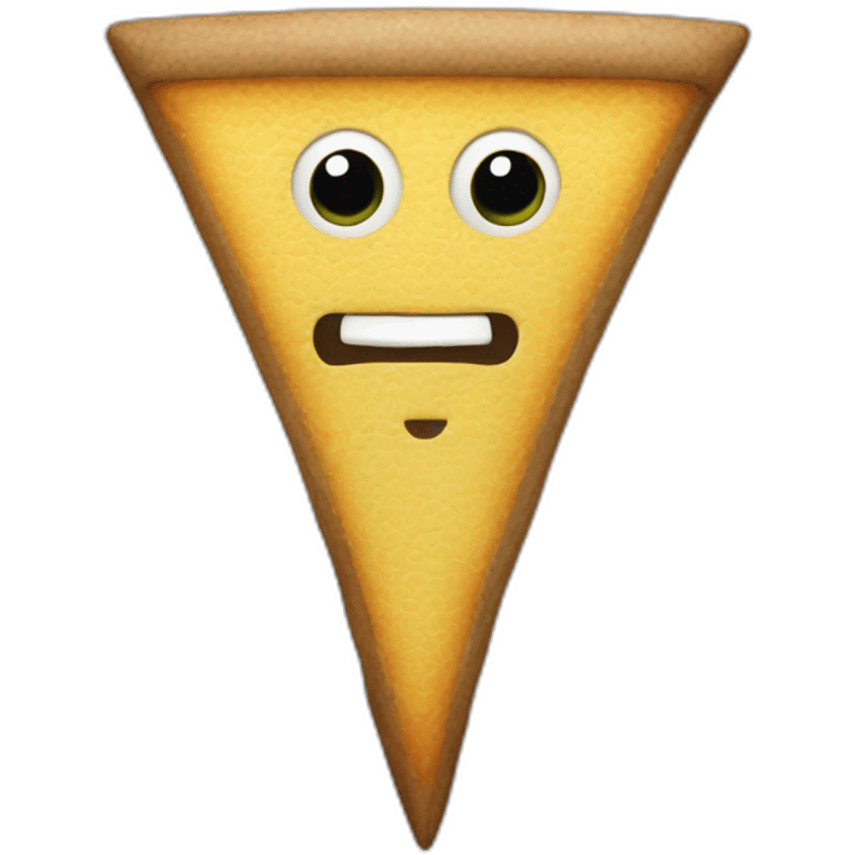 rabanada triangular con un palo atravezado emoji