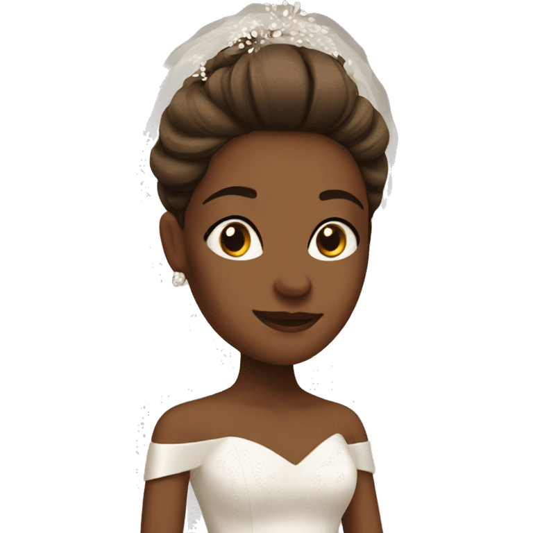 Brown bride  emoji