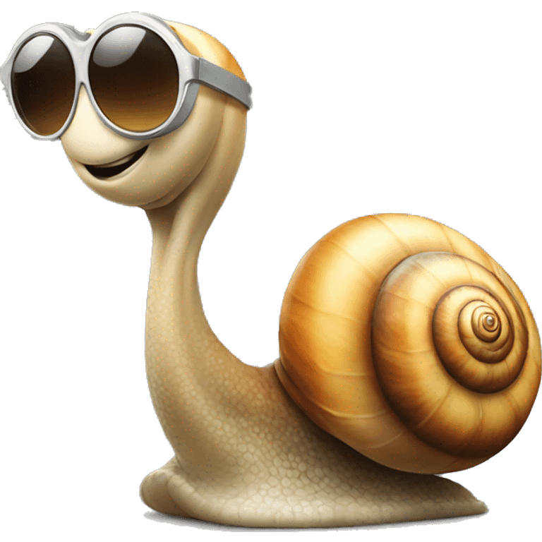 Snail with sunglasses emoji