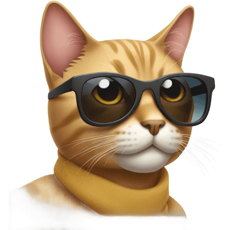 Cat with sunglasses emoji