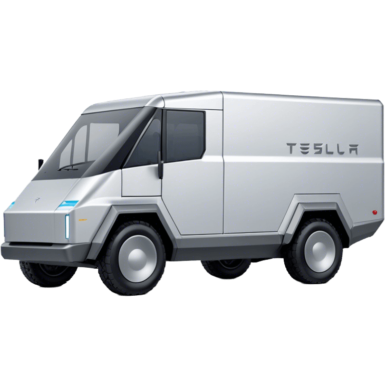 Tesla Cybertruck - Tesla (Model Year: 2022) (Iconic colour: Silver) emoji