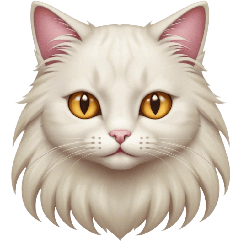 cat with hair and nails emoji