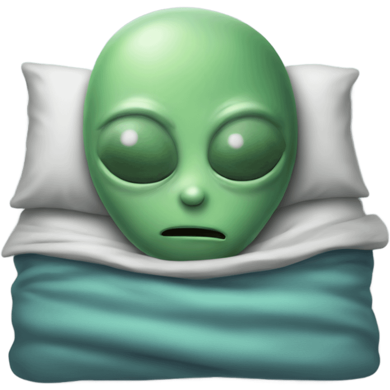 alien sleeping  emoji