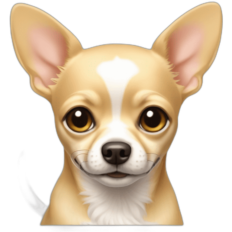 blonde  Chihuahua mix emoji