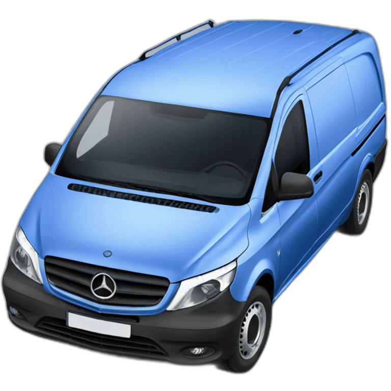 mercedes vito blue van emoji