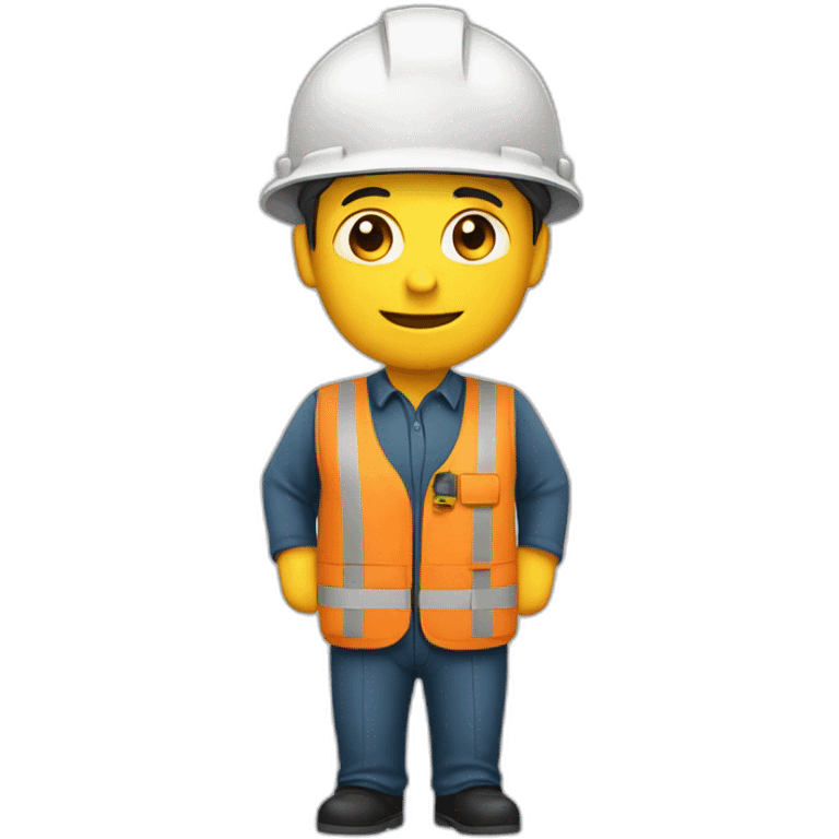 Ingeniero medio cuerpo emoji