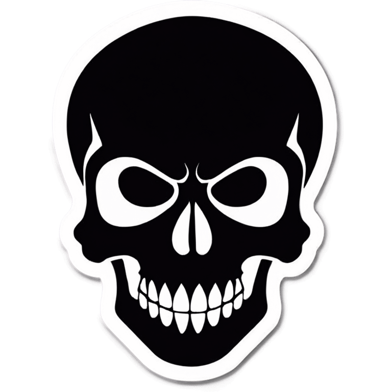 Black skull emoji