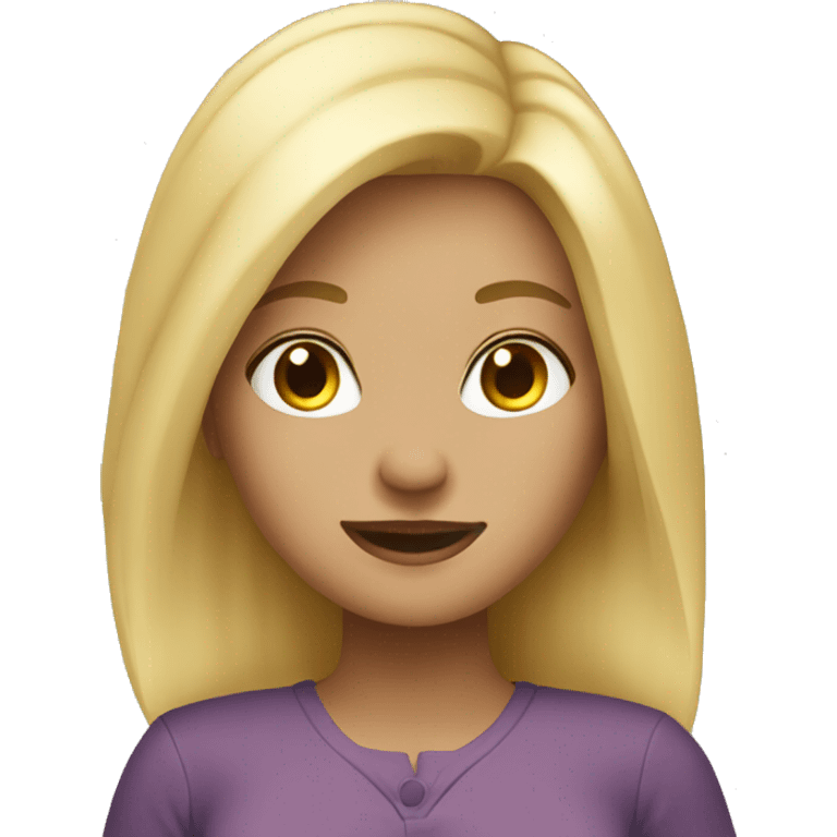 Blonde clean girl emoji