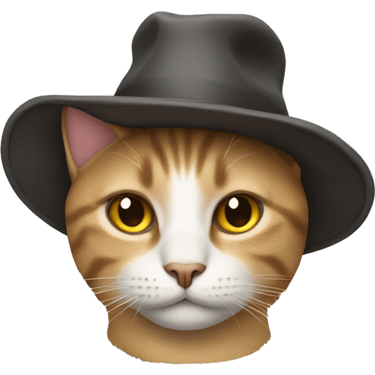 Cat wearing hat emoji